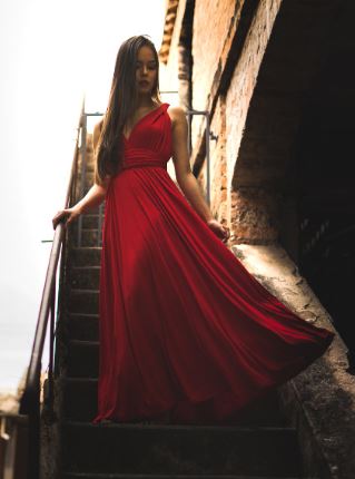 sukienka czerwona